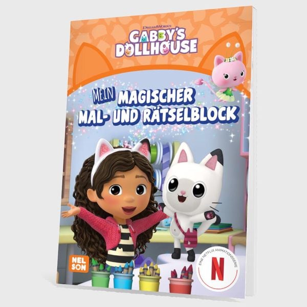 Produktbild: Gabby's Dollhouse: Mein magischer Mal- und Rätselblock
