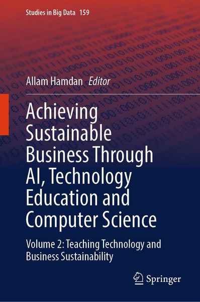 Produktbild: Achieving Sustainable Business Through AI, Technology Education and Computer Science