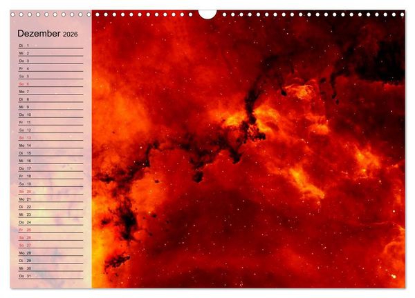 Produktbild: Der Weltraum. Spektakul&auml;re Gasnebel und Galaxien (Wandkalender 2026 DIN A3 quer), CALVENDO Monatskalender