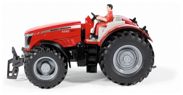 Siku Farmer 8614 - Massey Ferguson MF8680, Traktor mit Ballengabel