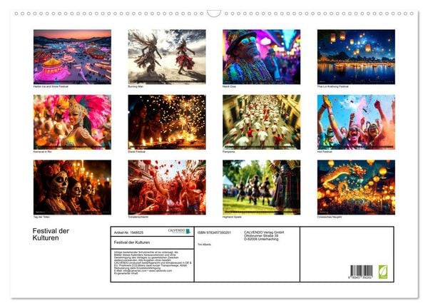 Produktbild: Festival der Kulturen (Wandkalender 2026 DIN A2 quer), CALVENDO Monatskalender