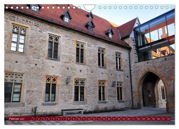 Produktbild: Erfurt - Landeshauptstadt mit historischer Altstadt (Wandkalender 2027 DIN A4 quer), CALVENDO Monatskalender
