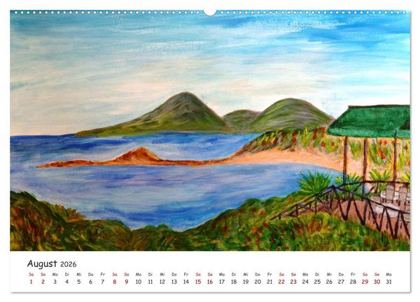 Produktbild: Urlaubsstimmung f&uuml;r das ganze Jahr (hochwertiger Premium Wandkalender 2026 DIN A2 quer), Kunstdruck in Hochglanz