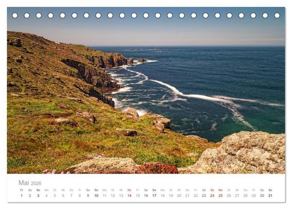 Produktbild: Zauberhaftes S&uuml;dengland (Tischkalender 2026 DIN A5 quer), CALVENDO Monatskalender