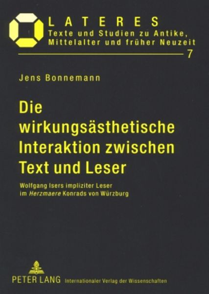 Die wirkungsästhetische Interaktion zwischen Text und Leser, Taschenbuch von Jens Bonnemann, Peter Lang GmbH, Internationaler Verlag der