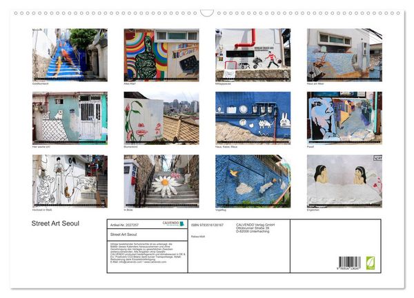 Produktbild: Street Art Seoul (Wandkalender 2026 DIN A2 quer), CALVENDO Monatskalender