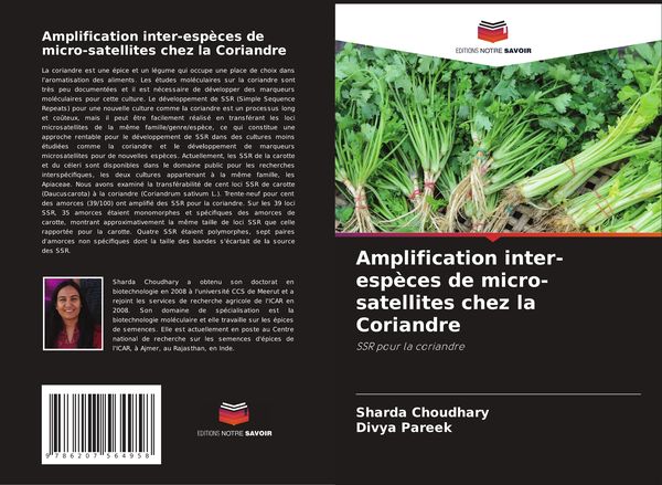 Produktbild: Amplification inter-esp&egrave;ces de micro-satellites chez la Coriandre