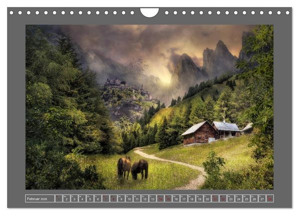 Produktbild: Uraltes Land (Wandkalender 2026 DIN A4 quer), CALVENDO Monatskalender