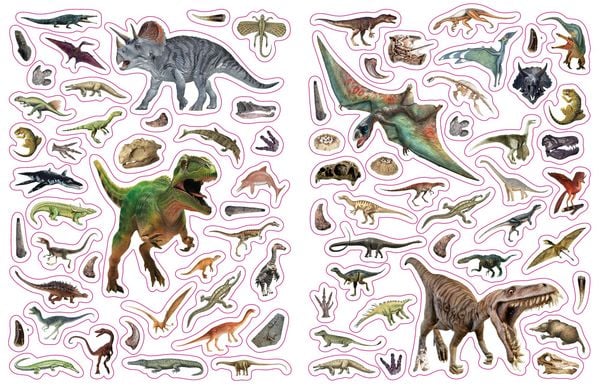 Produktbild: Sticker-Lexikon. Dinosaurier