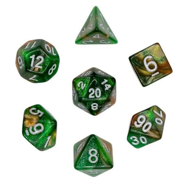 Pegasus DIC18084 - Würfelset Galaxy: Emerald Vale (7)