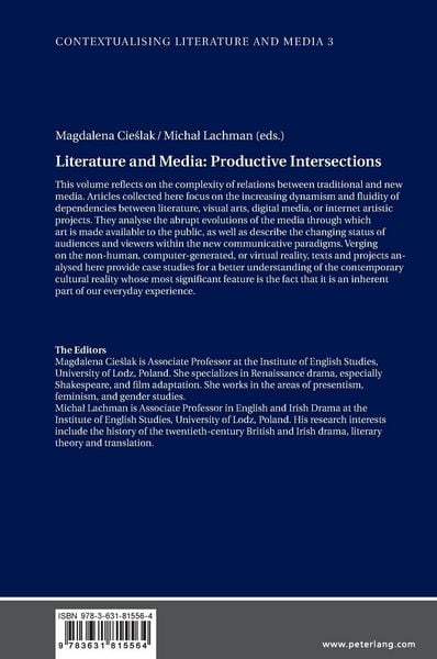 Produktbild: Literature and Media: Productive Intersections