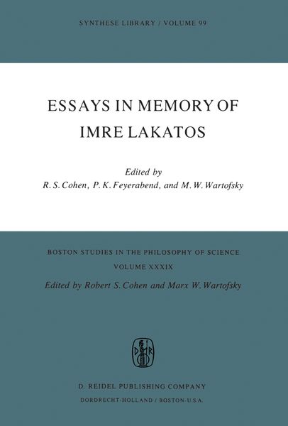 Produktbild: Essays in Memory of Imre Lakatos