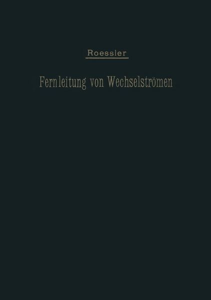 Produktbild: Die Fernleitung von Wechselstr&ouml;men