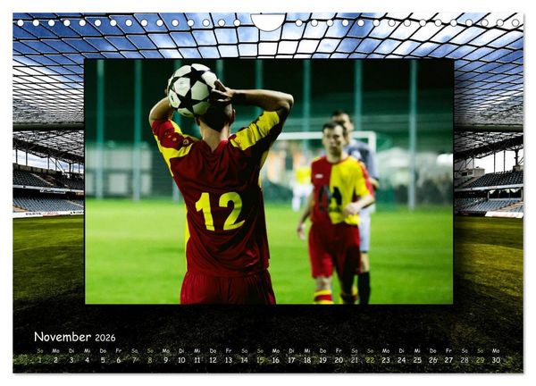 Produktbild: Fu&szlig;ball regiert die Welt (Wandkalender 2026 DIN A4 quer), CALVENDO Monatskalender