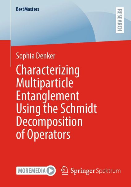 Produktbild: Characterizing Multiparticle Entanglement Using the Schmidt Decomposition of Operators