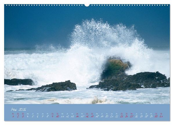 Produktbild: Brandung faszinierent und wild (hochwertiger Premium Wandkalender 2026 DIN A2 quer), Kunstdruck in Hochglanz