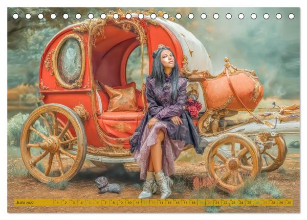 Produktbild: Kutschentr&auml;ume - Fantasiewerke (Tischkalender 2027 DIN A5 quer), CALVENDO Monatskalender