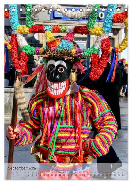 Produktbild: Karneval in Galicien (Tischkalender 2026 DIN A5 hoch), CALVENDO Monatskalender