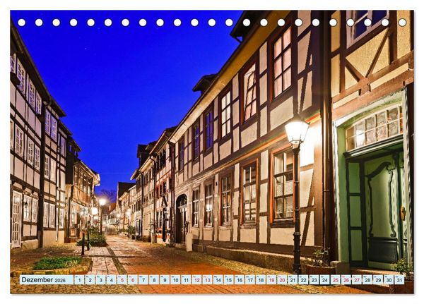 Produktbild: Hameln - Fachwerk und Weserrenaissance (Tischkalender 2026 DIN A5 quer), CALVENDO Monatskalender
