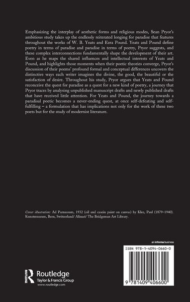 Produktbild: W.B. Yeats, Ezra Pound, and the Poetry of Paradise