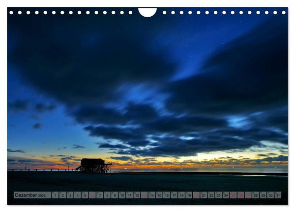 Produktbild: ST. PETER-ORDING PURistisch (Wandkalender 2026 DIN A4 quer), CALVENDO Monatskalender