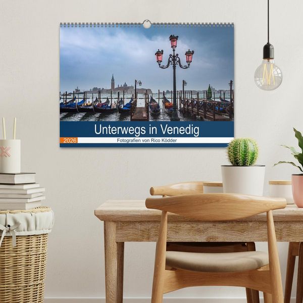 Produktbild: Unterwegs in Venedig (Wandkalender 2026 DIN A3 quer), CALVENDO Monatskalender