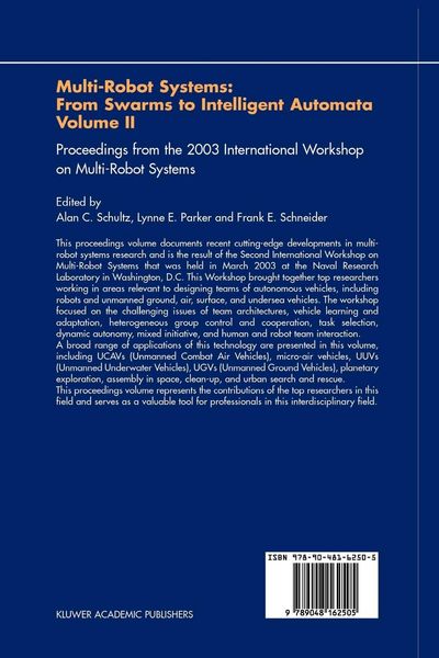 Produktbild: Multi-Robot Systems: From Swarms to Intelligent Automata, Volume II