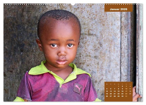 Produktbild: Kinderportr&auml;ts aus Afrika (Wandkalender 2026 DIN A2 quer), CALVENDO Monatskalender