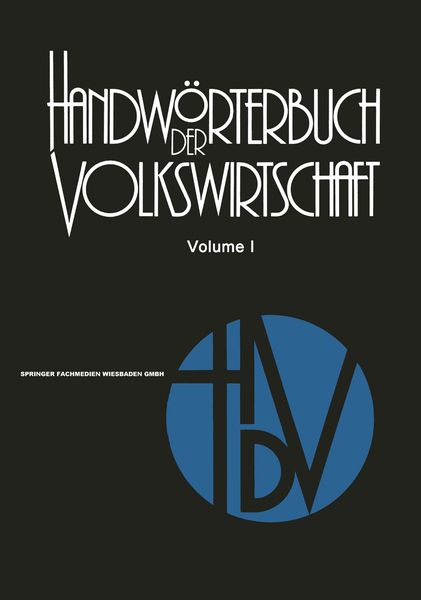 Handwörterbuch der Volkswirtschaft, Taschenbuch von Eduard Mändle , Rolf Rettig , Adam Reining , Manfred Tietzel , Friedrich Golter,