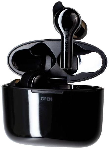 Produktbild: Boompods Bassline GO In Ear Kopfh&ouml;rer Bluetooth&reg; Schwarz Headset, Lautst&auml;rkeregelung, Schwei&szlig;resistent, Touch-Steuerung