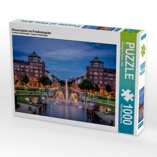 Produktbild: CALVENDO Puzzle Wasserspiele am Friedrichsplatz | 1000 Teile Lege-Gr&ouml;&szlig;e 64x48cm Foto-Puzzle f&uuml;r gl&uuml;ckliche Stunden