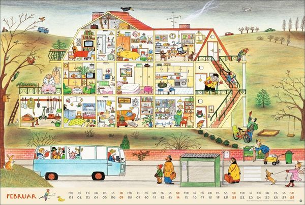 Produktbild: R.S. Berner Wimmel-Kalender 2027