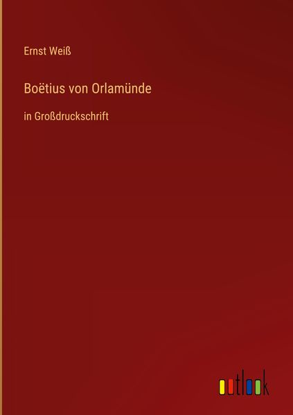 Produktbild: Bo&euml;tius von Orlam&uuml;nde