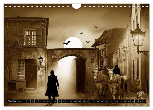 Produktbild: Nostalgie in Sepia (Wandkalender 2026 DIN A4 quer), CALVENDO Monatskalender