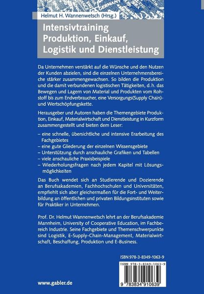 Produktbild: Intensivtraining Produktion, Einkauf, Logistik und Dienstleistung