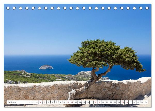 Produktbild: Rhodos und Symi, Perlen in der &Auml;gis (Tischkalender 2026 DIN A5 quer), CALVENDO Monatskalender