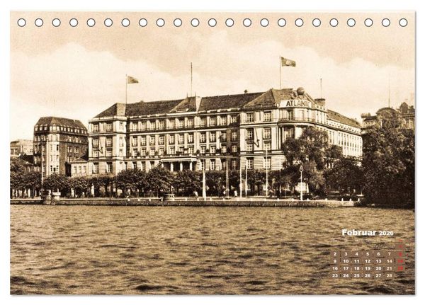 Produktbild: Gr&uuml;&szlig;e aus dem alten Hamburg &ndash; Historische Ansichten der Stadt (Tischkalender 2026 DIN A5 quer), CALVENDO Monatskalender