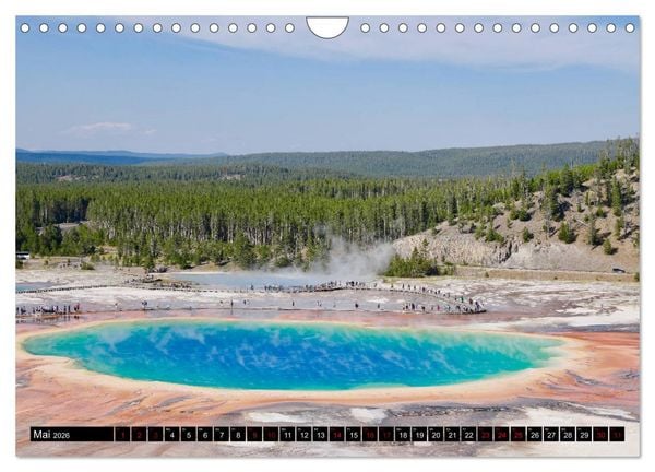 Produktbild: Wunderwelt Yellowstone 2026 (Wandkalender 2026 DIN A4 quer), CALVENDO Monatskalender