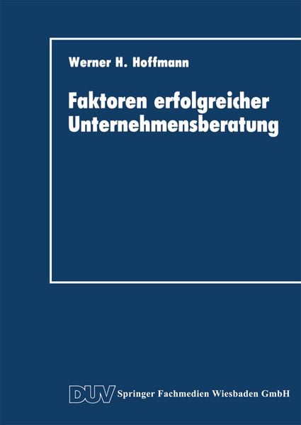 Produktbild: Faktoren erfolgreicher Unternehmensberatung