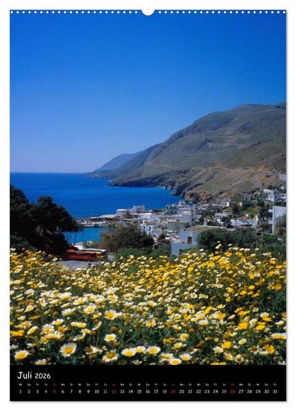 Produktbild: KRETA (hochwertiger Premium Wandkalender 2026 DIN A2 hoch), Kunstdruck in Hochglanz
