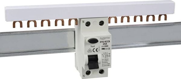 Produktbild: Sygonix SY-6438014 SYG-RCCB 1P+N/A25/10kA/30mA Fehlerstrom-Schutzschalter A 2polig 25 A 0.03 A 230 V/AC