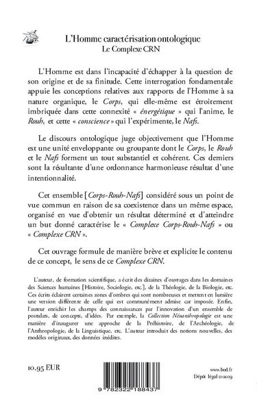 Produktbild: L'Homme caract&eacute;risation ontologique - Le Complexe CRN
