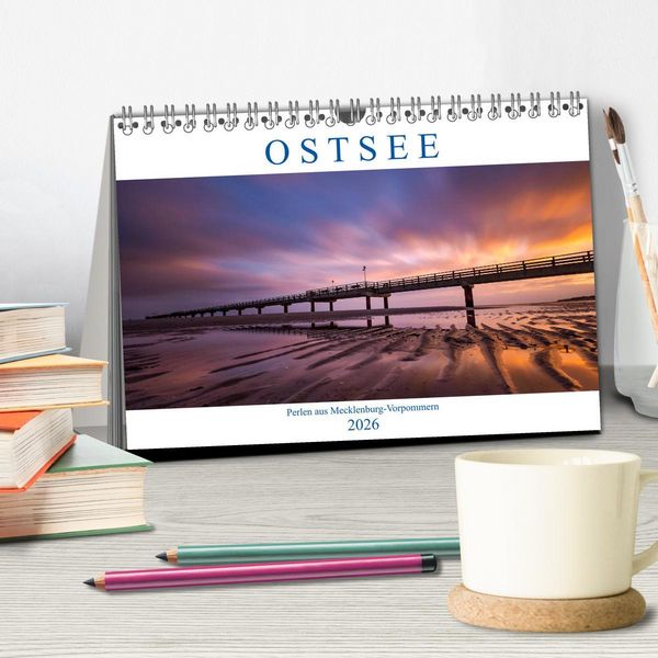 Produktbild: Ostsee - Perlen aus Mecklenburg-Vorpommern (Tischkalender 2026 DIN A5 quer), CALVENDO Monatskalender
