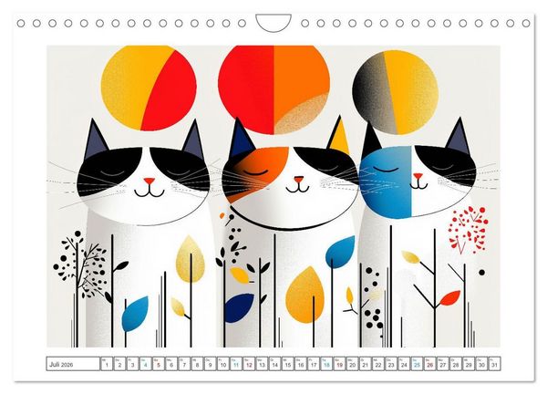 Produktbild: Schnurren, Springen, Streiche spielen (Wandkalender 2026 DIN A4 quer), CALVENDO Monatskalender
