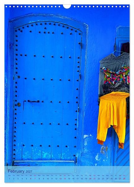 Produktbild: Chefchouen - The Blue City (Wall Calendar 2027 DIN A3 portrait), CALVENDO 12 Month Wall Calendar