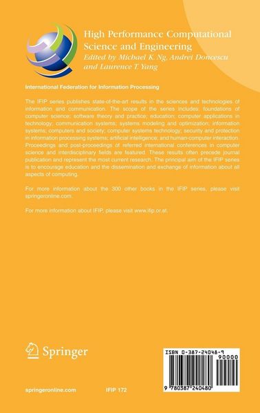 Produktbild: High Performance Computational Science and Engineering