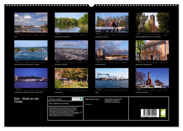 Produktbild: Kiel - Stadt an der F&ouml;rde (hochwertiger Premium Wandkalender 2026 DIN A2 quer), Kunstdruck in Hochglanz