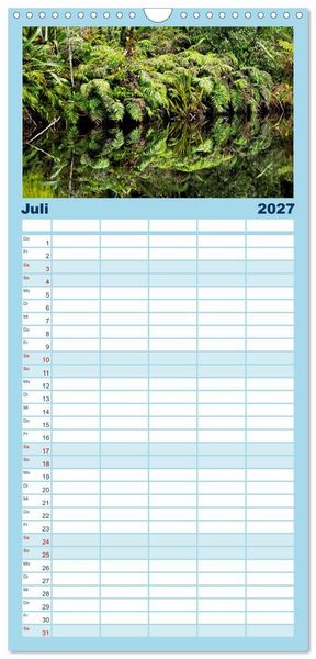 Produktbild: Familienplaner 2027 - Wasserzauber mit 5 Spalten (Wandkalender, 21 x 45 cm) CALVENDO