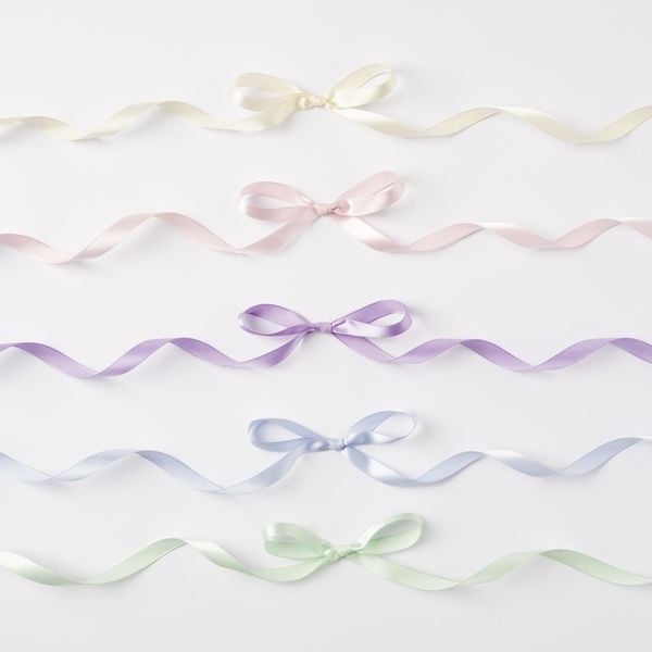 Produktbild: folia Satinb&auml;nder Pastel 5 Farben 10mmx4m 5 St&uuml;ck