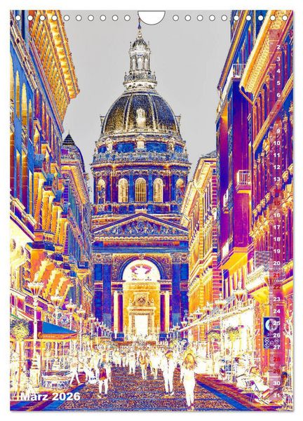 Produktbild: Budapest - K&uuml;nstlerische Fotografie (Wandkalender 2026 DIN A4 hoch), CALVENDO Monatskalender